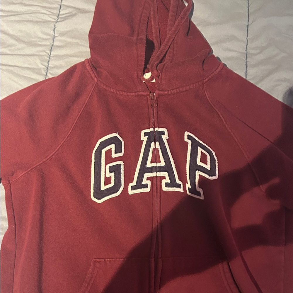 GAP Kids Burgundy Hoodie Jacket